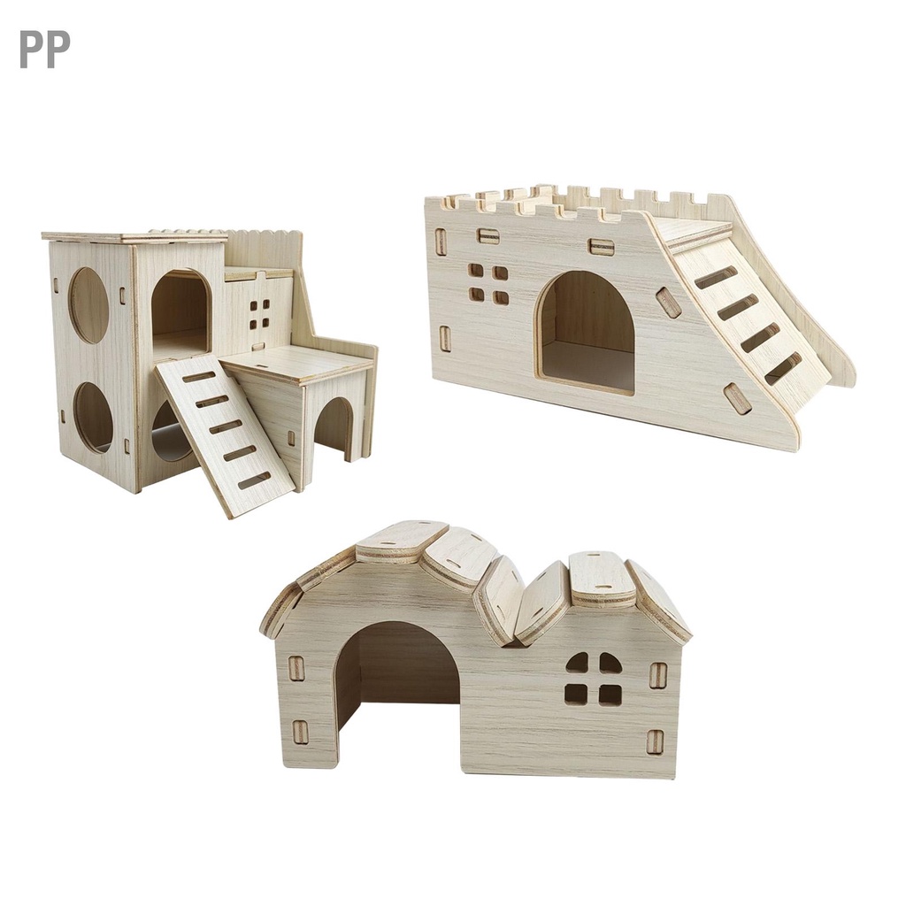 pp-ไม้บ้านหนูแฮมสเตอร์ของเล่นกัดหนูแฮมสเตอร์-hideout-house-สำหรับอุปกรณ์หนูแฮมสเตอร์