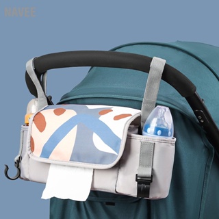 NAVEE กระเป๋าเก็บของสำหรับรถเข็นเด็ก Kids Pushchair Organizer Bag Multifunction Portable Hanging for Feeder Cup