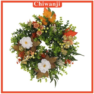 [Chiwanji] พวงหรีดดอกไม้ประดิษฐ์ ฤดูใบไม้ร่วง สําหรับตกแต่งบ้าน สวน หน้าต่าง งานแต่งงาน วันขอบคุณพระเจ้า