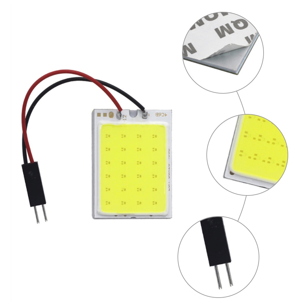 แผงไฟ-led-t10-w5w-cob-24smd-36smd-48smd-สีขาว-สําหรับติดป้ายทะเบียนรถยนต์