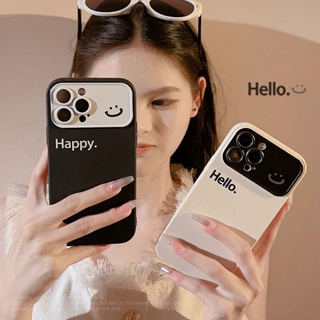 เคสโทรศัพท์มือถือแบบนิ่ม ลายหน้ายิ้มน่ารัก หรูหรา สําหรับ iPhone 11 14PROMAX 12PROMAX 13PROMAX 7 8 PLUS XR XSMAX 11PRO 14PLUS