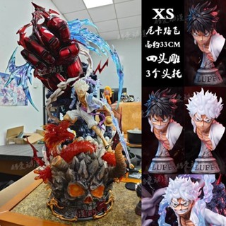 Deepsea studio [Quick delivery in stock]XS Sun God Nika Lufei one piece super large GK hand-made statue four-head carving five-gear awakening Lufei