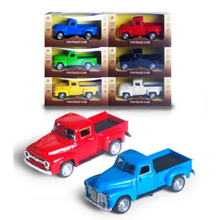 Spot second delivery# classic car pickup truck alloy car model Xiaohong to deliver the same toy without picture book Gongxi Daye pickup truck 8cc