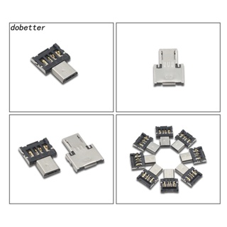 &lt;Dobetter&gt; อะแดปเตอร์แปลง Micro USB OTG ขนาดเล็ก แบบพกพา สําหรับการ์ดรีดเดอร์ แท็บเล็ต โทรศัพท์