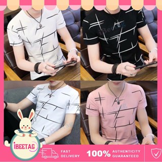 เสื้อยืดลําลอง คอกลม แขนสั้น แฟชั่นฤดูร้อน สําหรับผู้ชาย