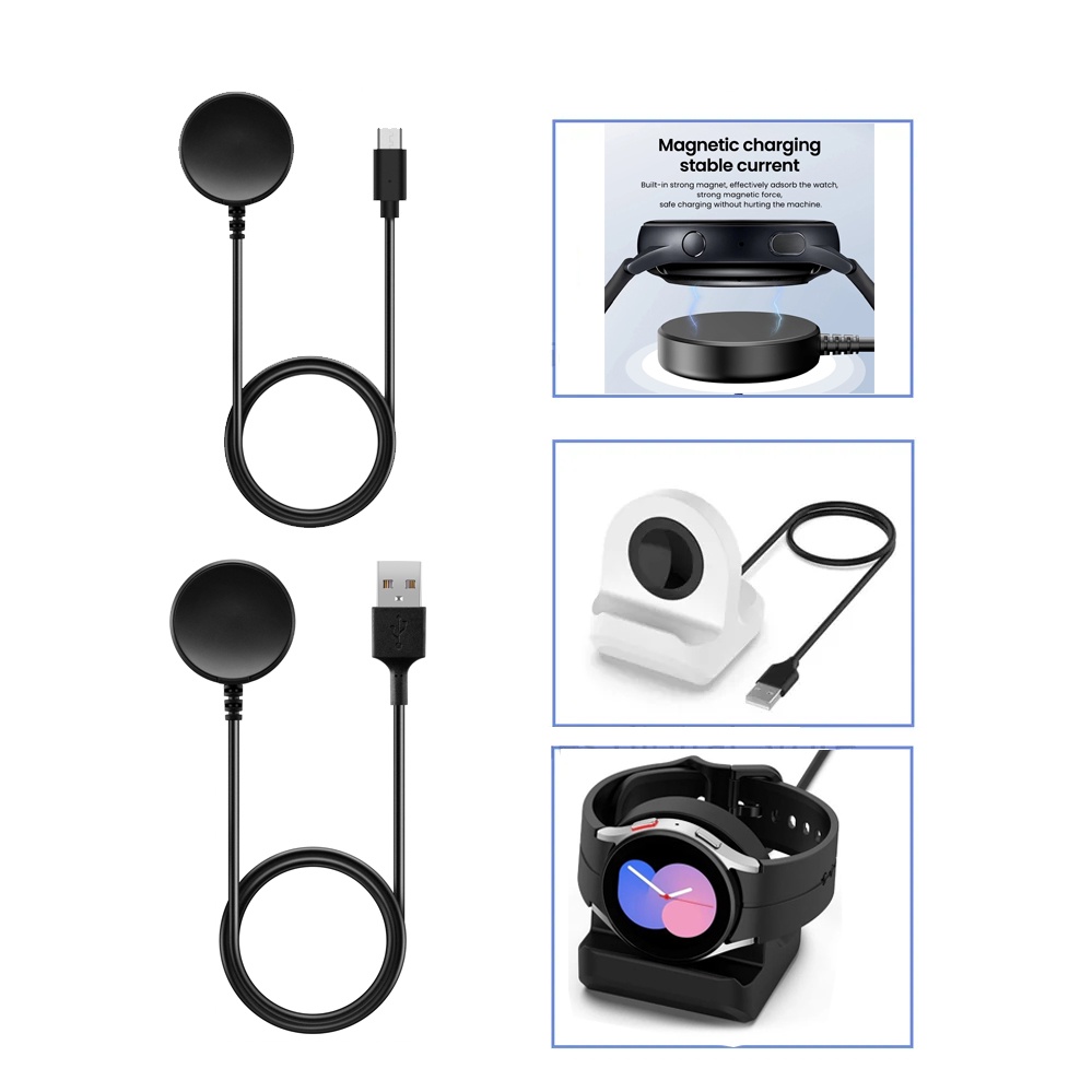 แท่นชาร์จซิลิโคน USB Type C สําหรับ Samsung Galaxy Watch 4 5 6 7 44mm ...