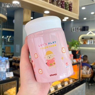 KODAIRA 320ml สแตนเลสหุ้มฉนวนสูญญากาศอาหาร Jar ภาชนะถ้วยพร้อมฝาปิดสำหรับขวดพกพากลางแจ้งการ์ตูน