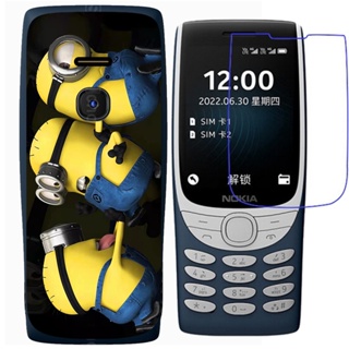 Nokia 8210 4G เคสโทรศัพท์ซิลิโคน TPU พิมพ์ลายการ์ตูนน่ารัก พร้อมฟิล์มกันรอยหน้าจอ ป้องกันการระเบิด (ไม่ใช่กระจกนิรภัย)