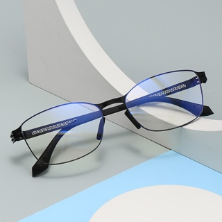 [+100°~+400°] แว่นตาสายตายาว แฟชั่นเรียบง่าย ป้องกันแสงสีฟ้า ความคมชัดสูง สําหรับผู้ชาย และผู้หญิงวัยกลางคน และผู้สูงอายุ