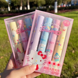 ปากกามาร์กเกอร์ ไฮไลท์ ลายการ์ตูน Sanrio น่ารัก สีสันสดใส diy