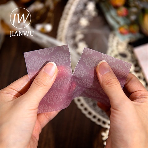 jianwu-แผ่นกระดาษ-ลายดอกไม้-สไตล์วินเทจ-สําหรับตกแต่งสมุดภาพ-40-แผ่น
