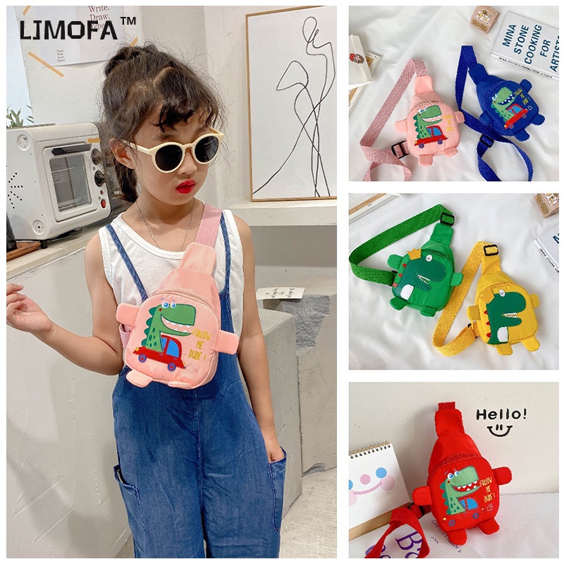 ljmofa-kids-กระเป๋านักเรียน-เด็ก-น่ารัก-ไดโนเสาร์-สะพายข้าง-ไนลอน-กันน้ํา-มินิ-เด็กผู้ชาย-เด็กผู้หญิง-อินเทรนด์-ลําลอง-คาดอก-เด็กเล็ก-ขายส่ง