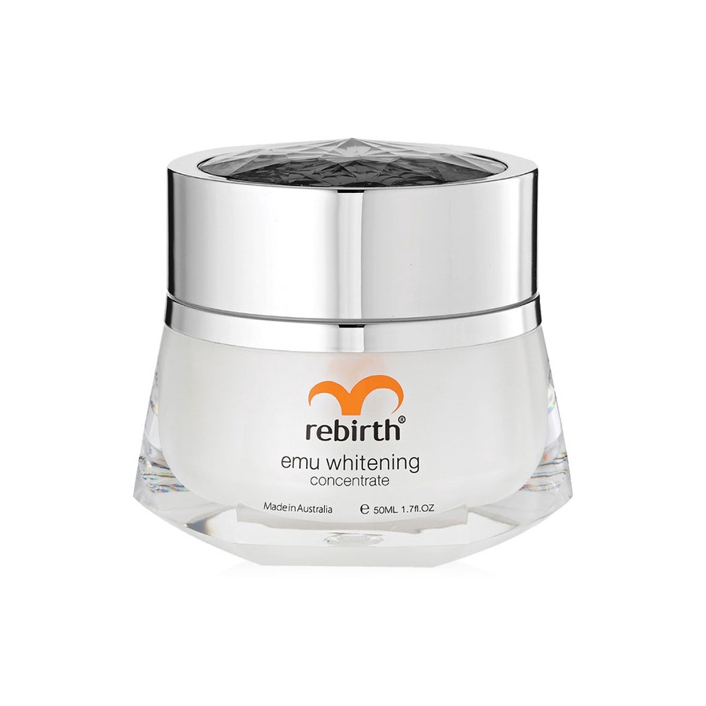 ครีมรีเบิร์ท-rebirth-emu-whitening-concentrate-50ml-จากส่วนประกอบของอีมู-ออยล์เข้มข้น-เหมาะสำหรับทากลางคืน