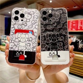 เคสโทรศัพท์ซิลิโคน ลายการ์ตูน พร้อมช่องใส่บัตร สําหรับ Samsung Galaxy A14 A24 A34 A54 S23 S22 S21 Ultra S21 fe S20 fe S10 Note 20 Ultra 10 Plus 8 9 A02s A03s A03 A10s