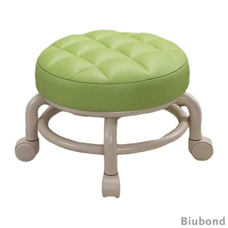biubond-เก้าอี้หนัง-pu-ที่พักเท้า-ขนาดเล็ก-360-องศา-เก้าอี้กลิ้งหมุนได้-สําหรับผู้ใหญ่