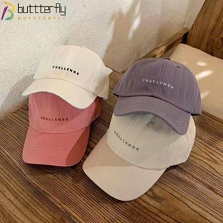 Buttterfly CHALLENGE หมวกเบสบอล ปักลายตัวอักษร สไตล์ฮิปฮอป