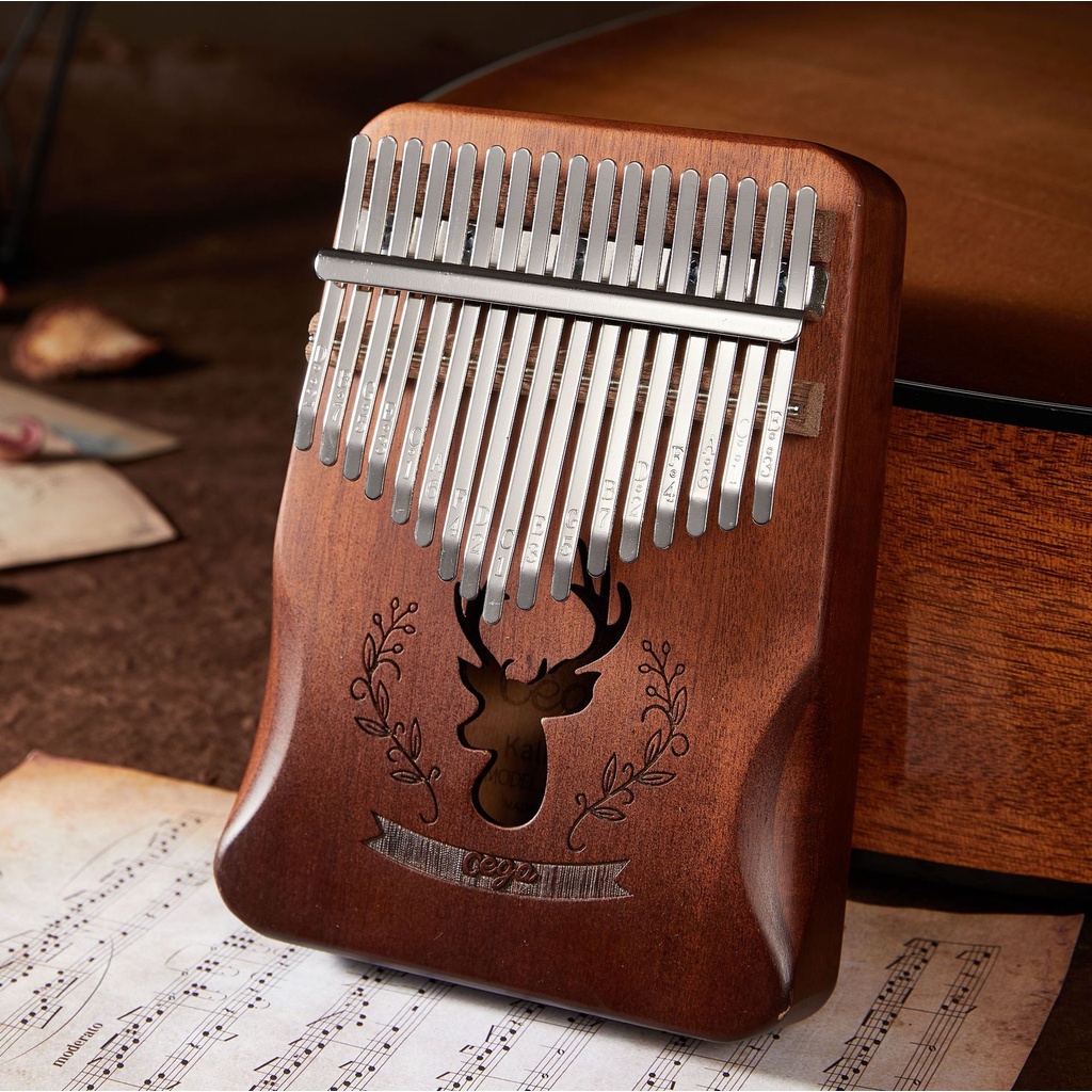 เครื่องดนตรีคาลิมบา-เปียโนนิ้วหัวแม่มือ-17-โทน-ไม้มะฮอกกานี-acacia-kalimba-เครื่องดนตรี-เครื่องดนตรีคาลิมบา