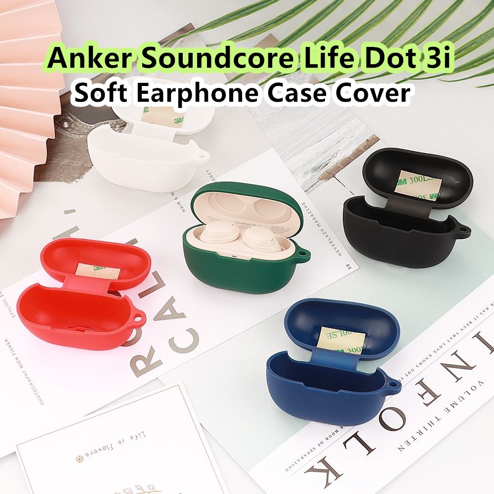 พร้อมส่ง-เคสหูฟัง-แบบนิ่ม-สีพื้น-สําหรับ-anker-soundcore-life-dot-3i-anker-soundcore-life-dot-3i