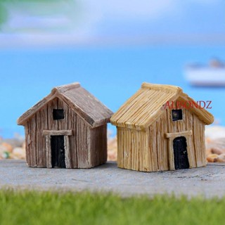 ALISONDZ Mini Micro Landscape Wooden Dollhouse Ornaments Miniatures Craft DIY Home Decor House Landscaping Decor Figurines