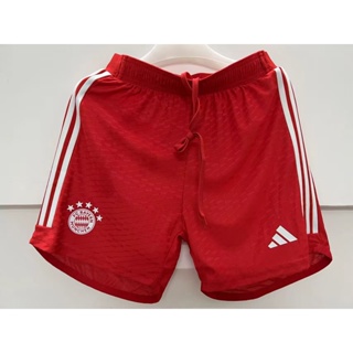【 กางเกงขาสั้น 】 2324 New Player Edition Bayern Stadium สีแดง คุณภาพสูง สําหรับเล่นกีฬา ฟุตบอล กลางแจ้ง S-3XL