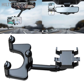 HILTY SHOES กระจกมองหลังรถยนต์ที่วางโทรศัพท์หมุนได้ 360 องศา Universal Fit สำหรับรถยนต์
