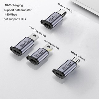 Bt ตัวเชื่อมต่อแปลง Micro USB เป็น TypeC Mini USB รองรับการชาร์จซิงค์ข้อมูล 480Mb