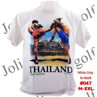 【HOT】เสื้อยืดไทยแลนด์ สกรีนลายมวยไทย Souvenir Tshirt Thailand ของฝากต่างชาติ ของที่ระลึก เสื้อทีม Bigsize Boxing Muay Th