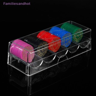 Familiesandhot> กล่องชิปโป๊กเกอร์ อะคริลิคใส ชิปละเอียด กล่องคาสิโน กล่องเก็บชิปพนัน พร้อมฝาปิด กล่องเก็บเหรียญ