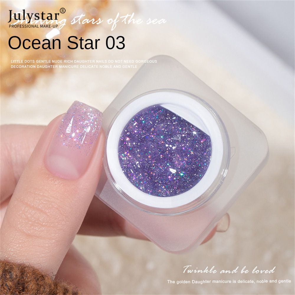 julystar-heart-of-the-sea-five-colorful-bright-glitter-broken-diamond-cans-of-nail-polish-glue-new-nail-light-therapy-glue-ร้านเล็บ