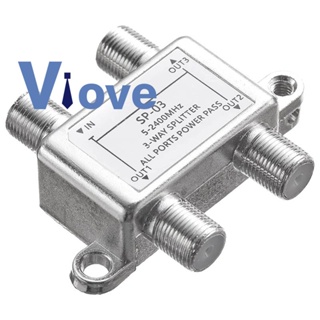 ตัวแยกสายเคเบิลโคแอ็กเชียล 3 ทาง 5-2400MHz ทํางานร่วมกับ CATV กล่อง STB ดาวเทียม ระบบเสาอากาศ อินเทอร์เน็ตความเร็วสูง เครือข่าย MOCA