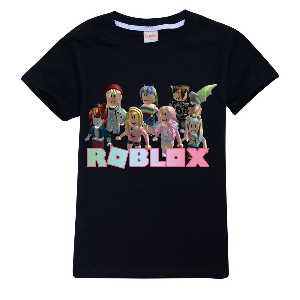 roblox-เสื้อยืดลําลอง-แขนสั้น-แฟชั่นฤดูร้อน-สําหรับเด็ก