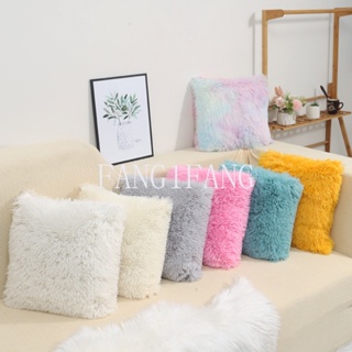 ปลอกหมอน ผ้ากํามะหยี่ขนนิ่ม ขนาด 40x40 ซม. สีเทา สีชมพู สําหรับตกแต่งบ้าน โซฟา ห้องนั่งเล่น