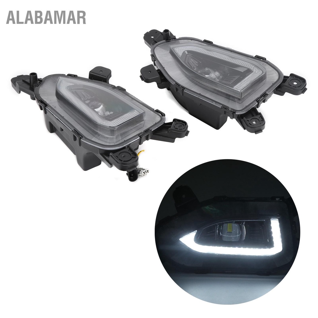 alabamar-ไฟตัดหมอกรถยนต์คู่-led-daytime-running-light-ไฟเลี้ยวสีเหลือง-สำหรับ-hyundai-kona-2017-2020