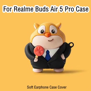 【คุณภาพสูง】เคสหูฟัง แบบนิ่ม ลายการ์ตูน สําหรับ Realme Buds Air 5 Pro Realme Buds Air 5 Pro