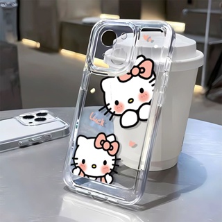 เคสโทรศัพท์มือถือ แบบนิ่ม ลาย Hello Kitty สําหรับ Apple Iphone 14Pro 11 7 13 12 ZAFQ