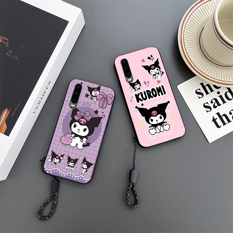 เคสโทรศัพท์มือถือ-ลายการ์ตูนคุโรมิน่ารัก-สําหรับ-huawei-mate-10-20-30-pro-40-lite-p10-p20-p30-p40-p50-pro-lite