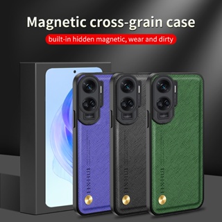 เคสมือถือ แบบหนัง แม่เหล็ก กันกระแทก สําหรับ Honor 90 Lite 5G Xonor Honar Honer 90 Light 90Lite 5G