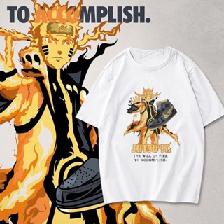 ราคาถูก Naruto Anime เสื้อยืด Akatsuki เสื้อผ้าช่องออกแบบความรู้สึกนินจาญี่ปุ่นใหม่เสื้อยืดแขนสั้นชายอะนิเมะ เสื้อคู่