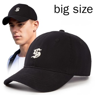 หมวกเบสบอล ผ้าฝ้าย ขนาดใหญ่ 60-65 ซม. สไตล์ฮิปฮอป สําหรับผู้ชาย