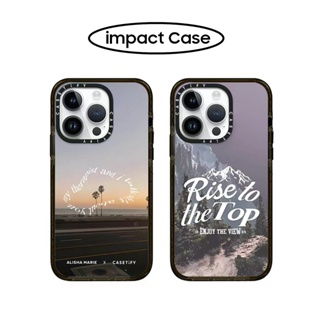 Casetify เคสโทรศัพท์ ซิลิโคนนิ่ม TPU ลาย Rise to the Top สําหรับ iPhone 7 8 14 Plus X XS XR 11 12 13 Mini Pro Max