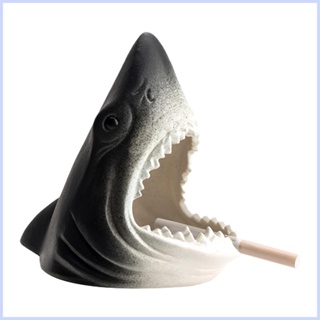 ที่เขี่ยบุหรี่เซรามิค รูปปลาฉลามน่ารัก แฮนด์เมด อเนกประสงค์ สําหรับตกแต่งบ้าน