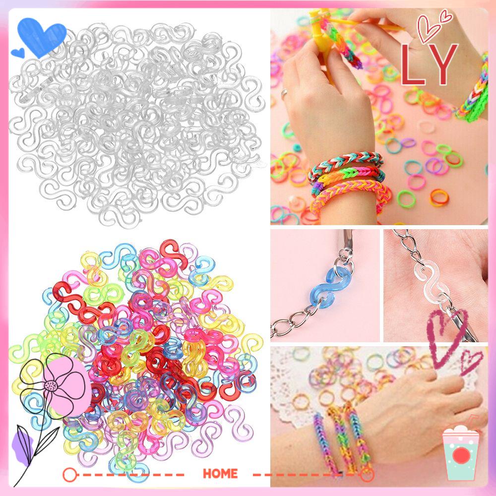 LY Colorful Jewelry Connectors Braided DIY Loom Bands Kit Rubber Band