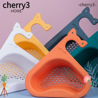 Cherry3 ตะกร้าพลาสติก ระบายน้ํา อเนกประสงค์ สําหรับกรองผัก ผลไม้ หูแมว