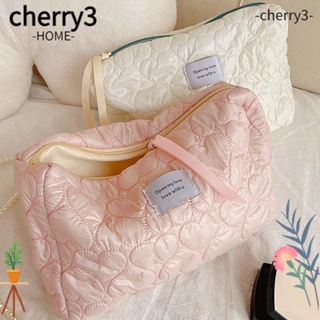 CHERRY3 กระเป๋าเครื่องสําอาง ความจุขนาดใหญ่ แบบพกพา