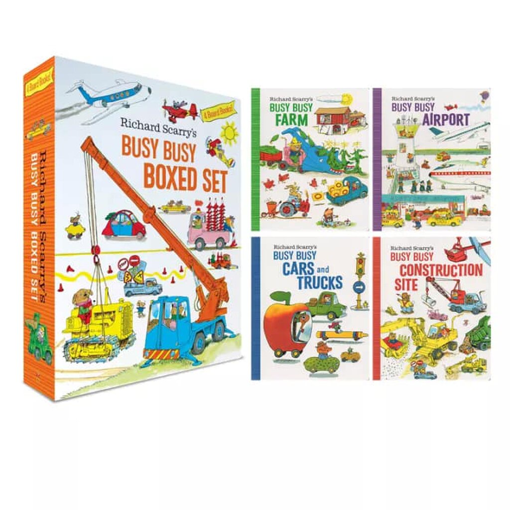 Richard Scarry's Busy Busy Construction Site – Children's Board Book, Acceptable Condition