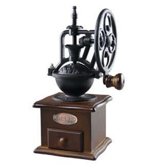 Sale! Vintage Manual Coffee Grinder Wheel Design Coffee Bean Mill Grinding Machine