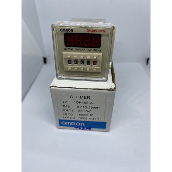 omron-dh48s-2z-ซ็อกเก็ต-relay-เครื่องจับเวลาจอแสดงผล-lcd-24-vdc-220vacdelay0-01วินาที-99-99-ชมพร้อมส่ง-ทักเชท