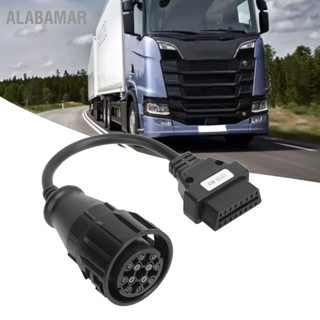 ALABAMAR OBD2 อะแดปเตอร์ 12 พิน MAN ถึง 16 พินรถบรรทุกสายต่อวินิจฉัยการเปลี่ยนสายสำหรับ DELPHI