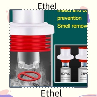 Ethel1 ฝาครอบท่อระบายน้ํา ป้องกันแมลง แบบทางเดียว กันกลิ่น อุปกรณ์เสริม สําหรับห้องครัว ห้องน้ํา
