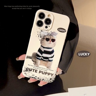 เคสโทรศัพท์ซิลิโคน tpu กันลม ลายแมวสุดเท่ สําหรับ apple iphone 11 12 13 14 pro max